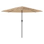 Garden umbrella with brown steel pole 388x388x248 cm by , Umbrellas - Ref: Foro24-4005113, Price: 133,34 €, Discount: %