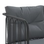 L-shaped garden sofa with black steel and textilene cushions by , Outdoor sofas - Ref: Foro24-4008108, Price: 260,27 €, Disco...