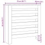 Heizkörperverkleidung aus weißem Holzwerkstoff 78x20x82 cm von , Zubehör für Heizkörper - Ref: Foro24-852681, Preis: 56,41 €,...