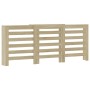 Radiator cover in Sonoma oak wood color, 205x21.5x83.5 cm. by , Accessories for heating radiators - Ref: Foro24-852719, Price...