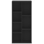 Estantería de madera de ingeniería negra 50x25x105 cm de , Librerías y estanterías - Ref: Foro24-852790, Precio: 60,46 €, Des...