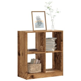 Wooden shelf in aged engineering color 68.5x32x75 cm by , Bookcases and shelves - Ref: Foro24-852814, Price: 54,99 €, Discoun...