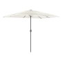 Garden umbrella with white steel pole 300x200x250 cm by , Umbrellas - Ref: Foro24-4005096, Price: 101,06 €, Discount: %