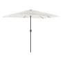 Garden umbrella with white steel pole 300x200x250 cm by , Umbrellas - Ref: Foro24-4005096, Price: 101,06 €, Discount: %