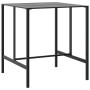 Tall bar table made of steel with black powder coating, measuring 100x100x110 cm. by , Garden tables - Ref: Foro24-4009269, P...