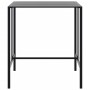 Tall bar table made of steel with black powder coating, measuring 100x100x110 cm. by , Garden tables - Ref: Foro24-4009269, P...