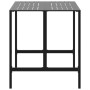 Tall bar table made of steel with black powder coating, measuring 100x100x110 cm. by , Garden tables - Ref: Foro24-4009269, P...