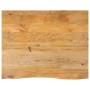 Solid mango wood natural edge table top 90x80x3.8 cm by , Table tops - Ref: Foro24-370507, Price: 114,73 €, Discount: %