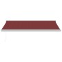 Burgundy retractable manual awning 450x300 cm by , Awnings - Ref: Foro24-3215316, Price: 407,48 €, Discount: %