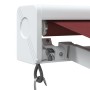 Burgundy retractable manual awning 450x300 cm by , Awnings - Ref: Foro24-3215316, Price: 407,48 €, Discount: %