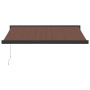 Manual retractable brown awning 300x250 cm by , Awnings - Ref: Foro24-3215723, Price: 500,89 €, Discount: %