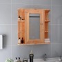 Armario de baño con espejo color roble 66x17x63 cm MDF de vidaXL, Tocadores de baño - Ref: Foro24-323603, Precio: 111,67 €, D...