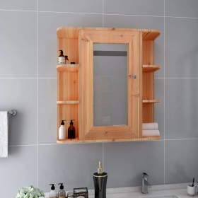 Armario de baño con espejo color roble 66x17x63 cm MDF de vidaXL, Tocadores de baño - Ref: Foro24-323603, Precio: 111,79 €, D...