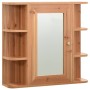 Armario de baño con espejo color roble 66x17x63 cm MDF de vidaXL, Tocadores de baño - Ref: Foro24-323603, Precio: 111,67 €, D...