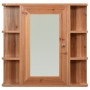 Bathroom cabinet with mirror oak color 66x17x63 cm MDF by vidaXL, bathroom vanities - Ref: Foro24-323603, Price: 111,79 €, Di...