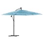 Garden umbrella with blue steel pole 246x246x230 cm by , Umbrellas - Ref: Foro24-4005075, Price: 152,99 €, Discount: %