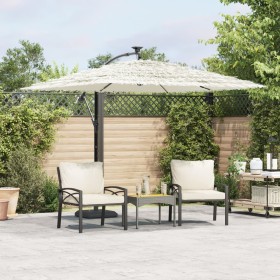 Garden umbrella with white steel pole 246x246x230 cm by , Umbrellas - Ref: Foro24-4005077, Price: 143,99 €, Discount: %