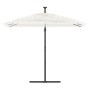 Garden umbrella with white steel pole 246x246x230 cm by , Umbrellas - Ref: Foro24-4005077, Price: 143,68 €, Discount: %