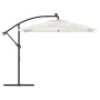 Garden umbrella with white steel pole 246x246x230 cm by , Umbrellas - Ref: Foro24-4005077, Price: 143,68 €, Discount: %