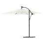 Garden umbrella with white steel pole 246x246x230 cm by , Umbrellas - Ref: Foro24-4005077, Price: 143,68 €, Discount: %