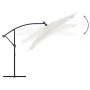 Garden umbrella with white steel pole 246x246x230 cm by , Umbrellas - Ref: Foro24-4005077, Price: 143,68 €, Discount: %