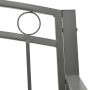 Gray steel garden bench 125 cm by vidaXL, garden benches - Ref: Foro24-312042, Price: 108,31 €, Discount: %