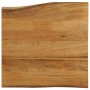 Solid mango wood natural edge table top 40x40x2.5 cm by , Table tops - Ref: Foro24-370750, Price: 32,29 €, Discount: %