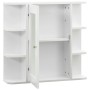 Bathroom cabinet with white mirror 66x17x63 cm MDF by vidaXL, bathroom vanities - Ref: Foro24-323601, Price: 85,32 €, Discoun...