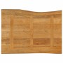 Solid mango wood natural edge table top 90x60x2.5 cm by , Table tops - Ref: Foro24-370765, Price: 67,92 €, Discount: %