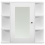 Bathroom cabinet with white mirror 66x17x63 cm MDF by vidaXL, bathroom vanities - Ref: Foro24-323601, Price: 85,32 €, Discoun...