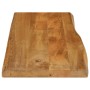 Solid mango wood natural edge table top 80x40x3.8 cm by , Table tops - Ref: Foro24-370778, Price: 58,38 €, Discount: %