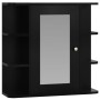 Armario de baño con espejo negro 66x17x63 cm MDF de vidaXL, Tocadores de baño - Ref: Foro24-323602, Precio: 133,80 €, Descuen...