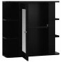 Armario de baño con espejo negro 66x17x63 cm MDF de vidaXL, Tocadores de baño - Ref: Foro24-323602, Precio: 133,80 €, Descuen...