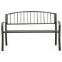 Banco de jardín acero gris 125 cm de vidaXL, Bancos de jardín - Ref: Foro24-312037, Precio: 113,99 €, Descuento: %