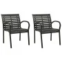 Gartenstühle 2 Stk. Stahl und WPC schwarz von vidaXL, Gartenstühle - Ref: Foro24-312034, Preis: 221,26 €, Rabatt: %