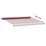 Manual retractable awning with LED lights burgundy 450x350 cm by , Awnings - Ref: Foro24-3214987, Price: 381,57 €, Discount: %