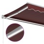 Manual retractable awning with LED lights burgundy 450x350 cm by , Awnings - Ref: Foro24-3214987, Price: 381,57 €, Discount: %