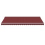 Manual retractable awning with LED lights burgundy 500x350 cm by , Awnings - Ref: Foro24-3214991, Price: 491,72 €, Discount: %