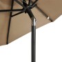 Garden umbrella with taupe steel pole 225x225x212 cm by , Umbrellas - Ref: Foro24-4005061, Price: 54,93 €, Discount: %