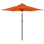 Garden umbrella with terracotta steel pole 225x225x212 cm by , Umbrellas - Ref: Foro24-4005063, Price: 54,93 €, Discount: %