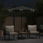 Garden umbrella with LED lights, anthracite steel pole, 225x225x212 cm. by , Umbrellas - Ref: Foro24-4005068, Price: 73,86 €,...