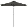 Garden umbrella with LED lights, anthracite steel pole, 225x225x212 cm. by , Umbrellas - Ref: Foro24-4005068, Price: 73,86 €,...