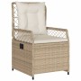 Garten-Essgruppe 7-teilig mit Kissen aus synthetischem Rattan in Beige. von , Gartensets - Ref: Foro24-3263025, Preis: 830,57...