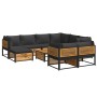 Garden sofa set with 10 pieces, solid acacia wood with cushions. by , Garden sets - Ref: Foro24-3214894, Price: 1,00 €, Disco...