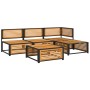 Garden sofa set with 5 pieces, solid acacia wood, and cushions. by , Garden sets - Ref: Foro24-3214907, Price: 563,11 €, Disc...