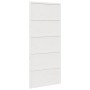 Puerta de granero madera maciza pino blanca 90x208 cm de , Puertas - Ref: Foro24-850633, Precio: 130,23 €, Descuento: %