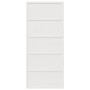 Puerta de granero madera maciza pino blanca 90x208 cm de , Puertas - Ref: Foro24-850633, Precio: 130,23 €, Descuento: %