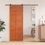 Puerta de granero madera maciza pino marrón miel 80x208 cm de , Puertas - Ref: Foro24-850646, Precio: 112,41 €, Descuento: %