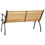 Garden bench cast iron and solid fir wood 123 cm by vidaXL, garden benches - Ref: Foro24-312032, Price: 145,66 €, Discount: %