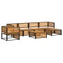 Garden sofa set with 7 pieces, solid acacia wood, and cushions. by , Garden sets - Ref: Foro24-3214882, Price: 919,88 €, Disc...